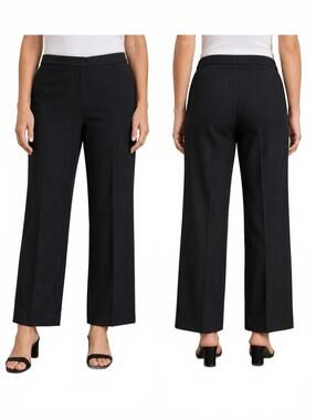 Chico's Women's Black Casual Khaki Style Pants, Size 12 Short, In Gently Used